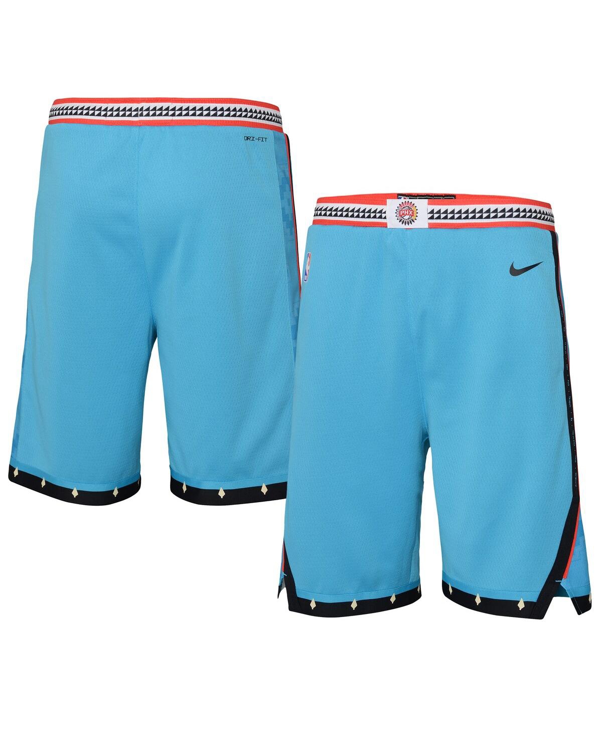 Jordan Kids' Big Boys  Turquoise Phoenix Suns 2022/23 City Edition Swingman Shorts