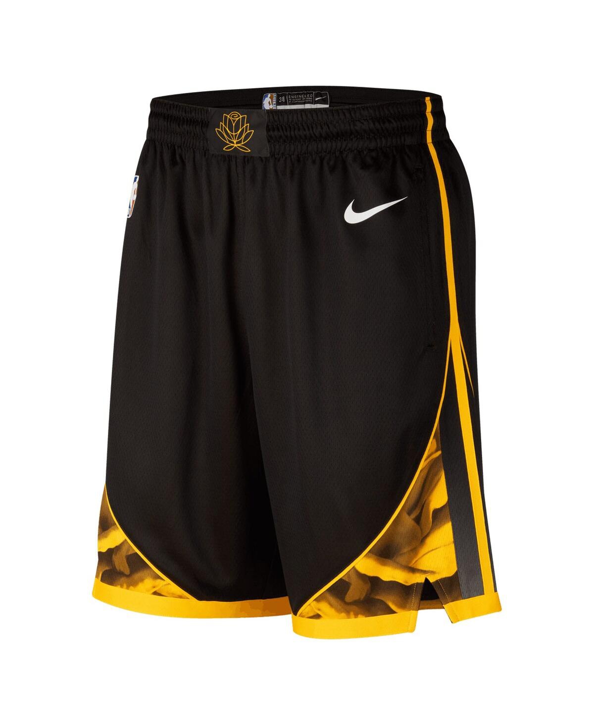Shop Nike Men's  Black Golden State Warriors 2022/23 City Edition Swingman Shorts