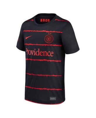 Big Boys and Girls Black Portland Thorns FC 2021/22 Home Stadium Replica Jersey