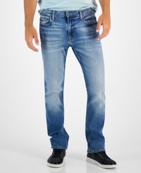 Мужские джинсы GUESS Regular Straight Fit, цвет: Варёный