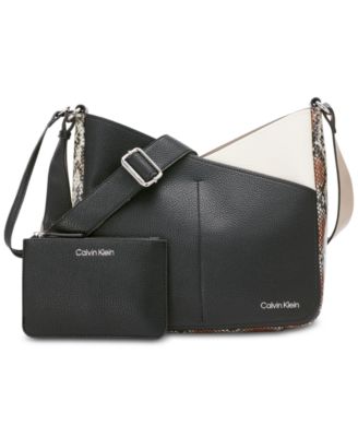 Calvin Klein - Zoe Small Python Print Colorblock Crossbody