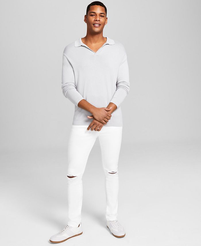 And Now This Men's Polo VNeck Sweater Macy's