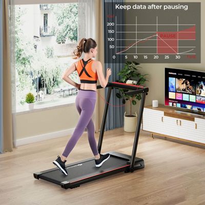 2.25HP 3-in-1 Folding Treadmill W/Table Speaker Remote Control