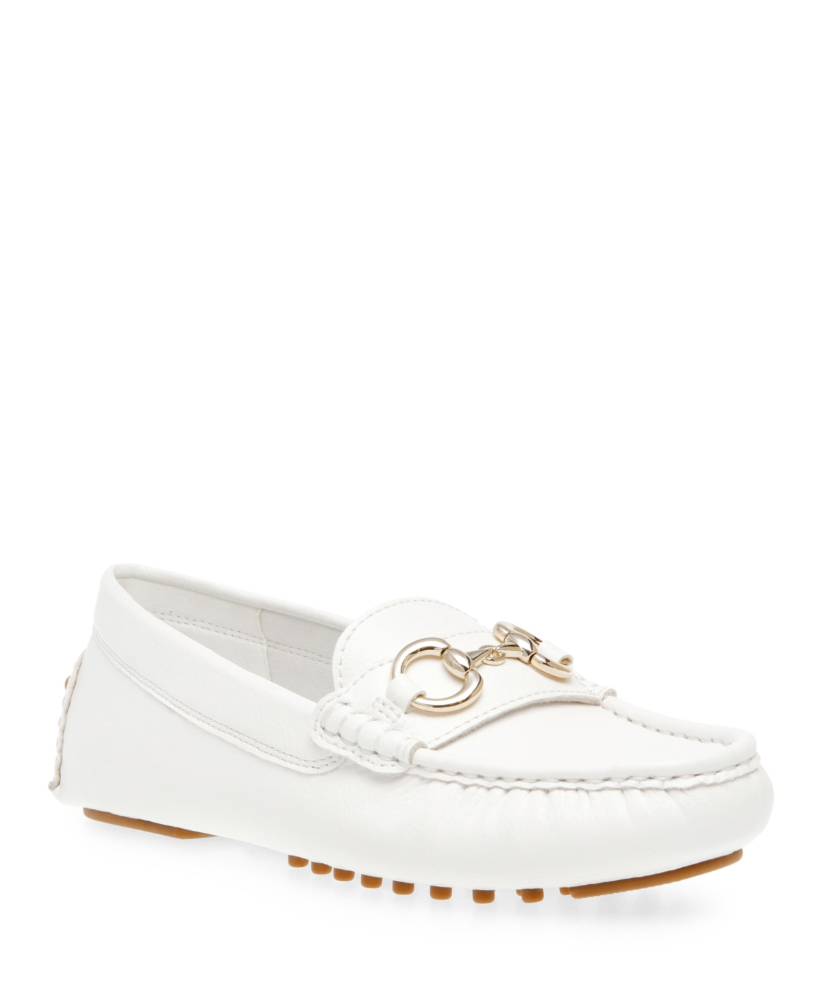Anne Klein Women's Chrystie Moccasin Driver Loafers In White