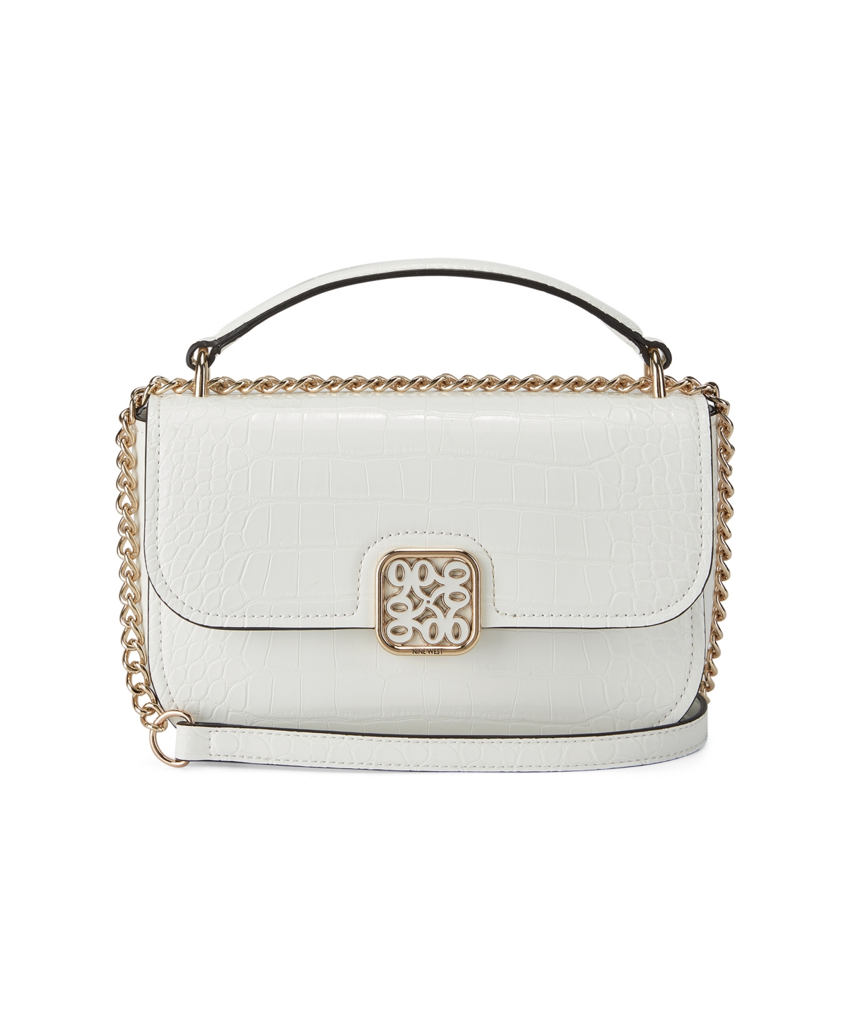 Nine West Women's Tao Convertible Crossbody Flap In Optic White