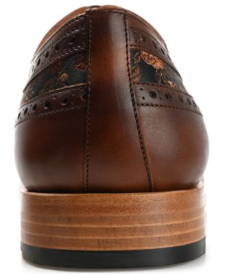 Men's Preston Leather and Jacquard Wingtip Dress Shoes