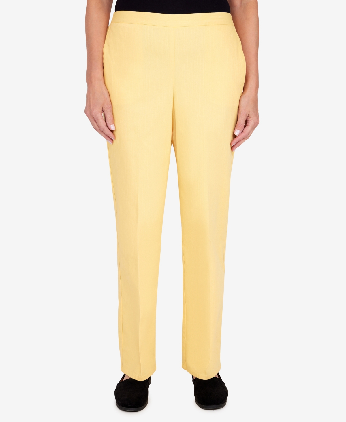  Alfred Dunner Women's Bright Idea Sunshine Medium Length Pants