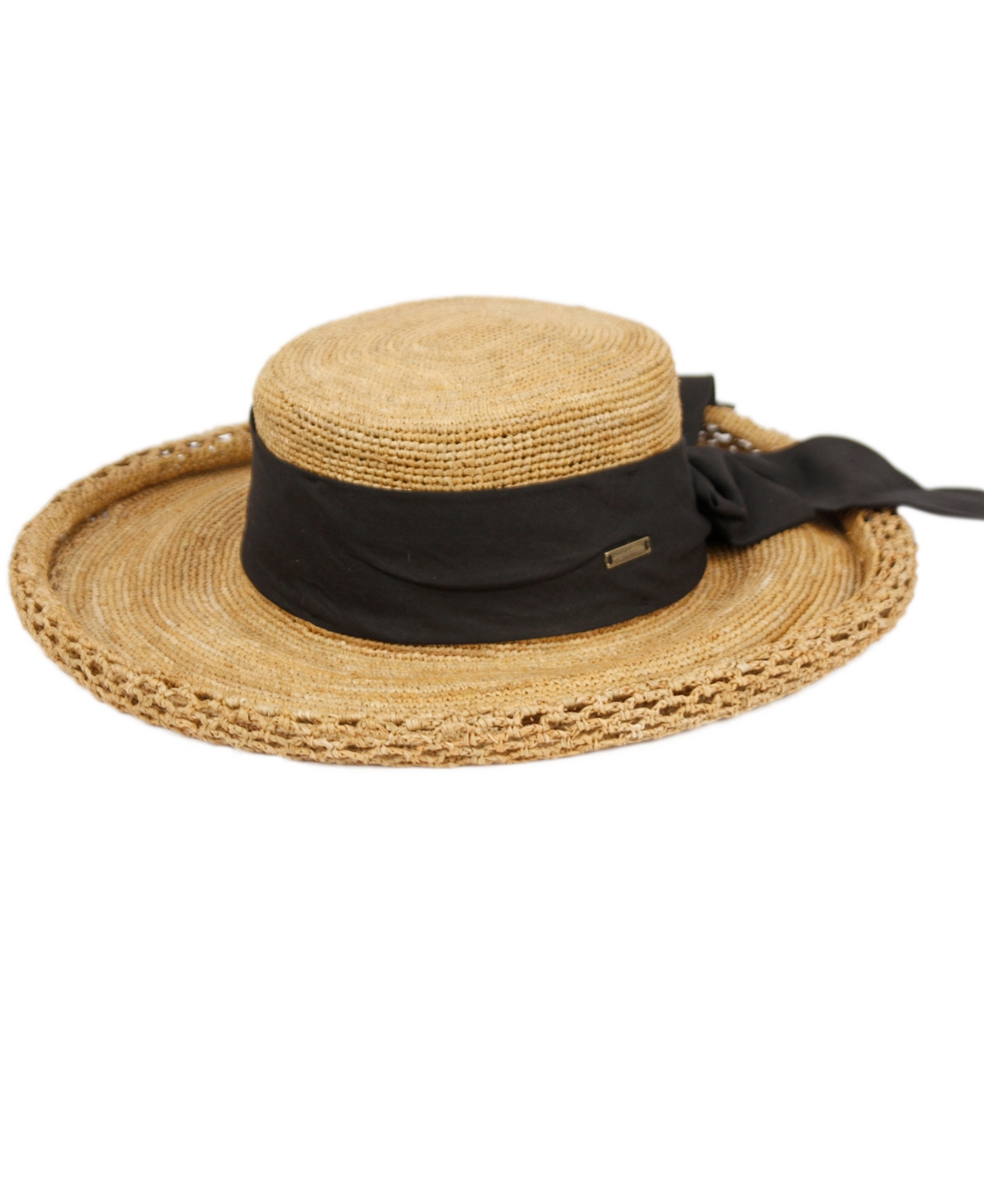 Shop Angela & William Women's Beach Sun Straw Floppy Hat In Natural