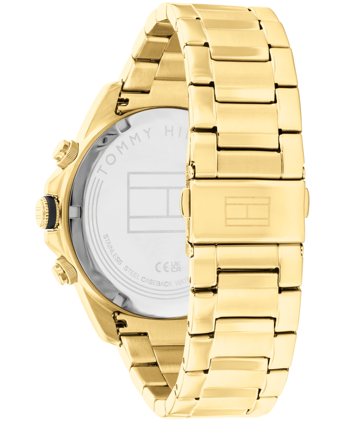 Tommy Hilfiger Men's Multifunction Gold-Tone Stainless Steel Bracelet Watch 46mm