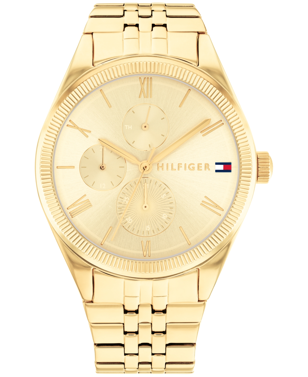 Tommy Hilfiger Women's Multifunction Gold-tone Stainless Steel Bracelet Watch 38mm