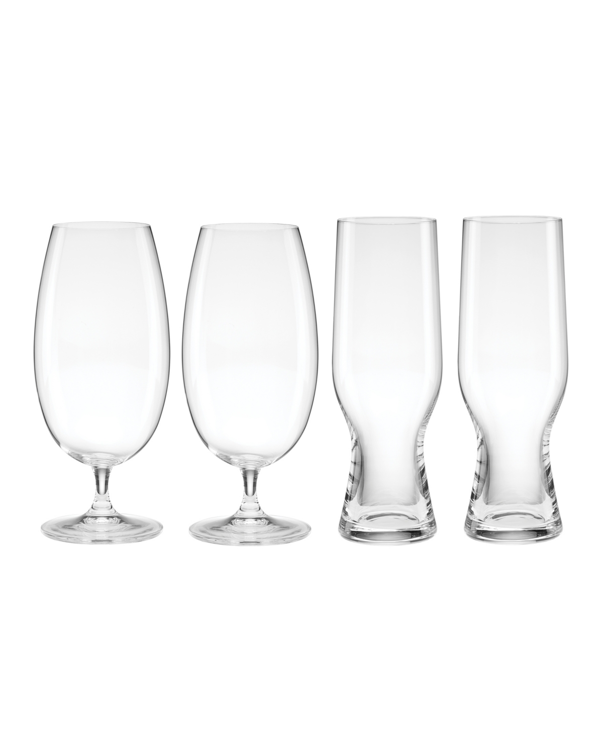 Lenox Tuscany Classics Assorted Beer Glass Set, 4 Piece In Clear
