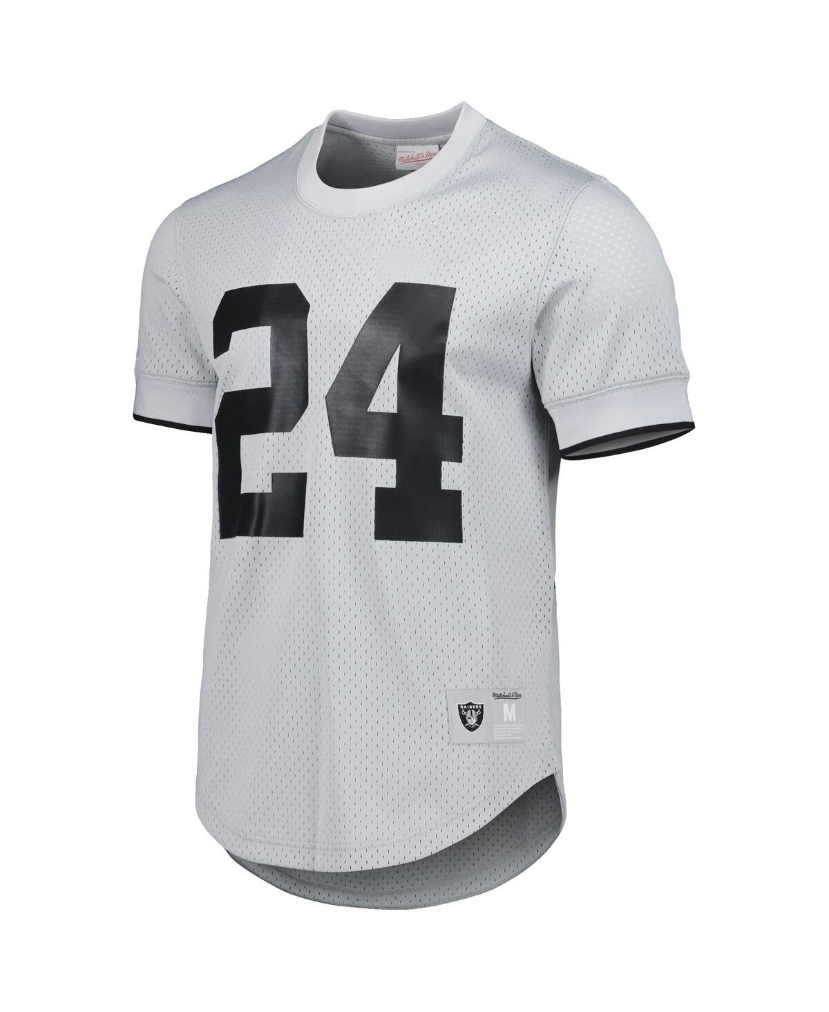Men's Mitchell & Ness Charles WoodsonOakland Raiders Retired Player Name and Number Mesh Top - Gray
