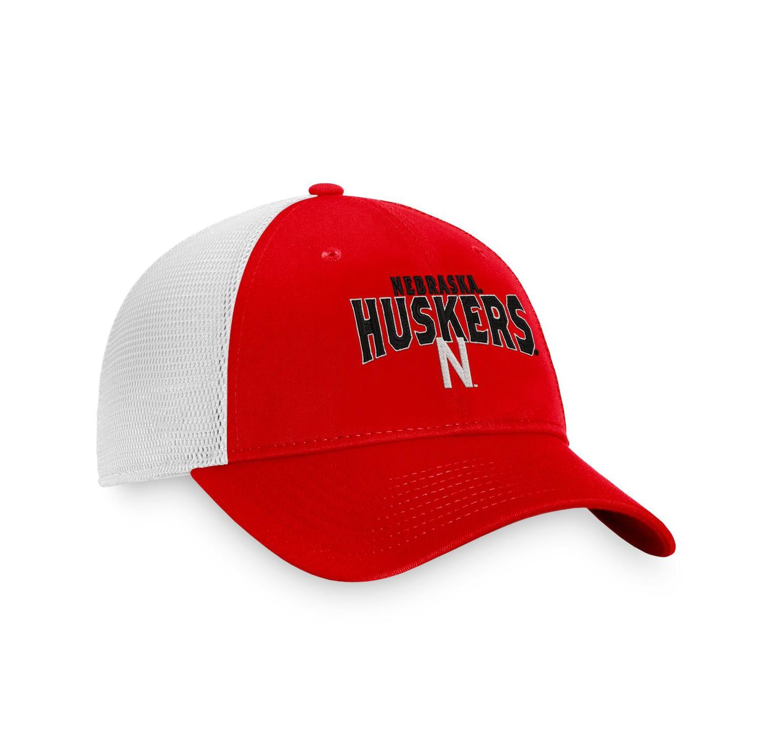 Men's Scarlet, White Nebraska Huskers Breakout Trucker Snapback Hat