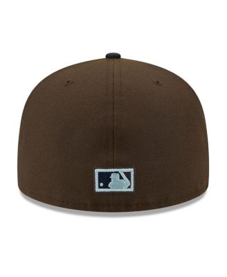 Men's Brown, Navy Chicago White Sox Comiskey Park 75th Anniversary Walnut 9FIFTY Fitted Hat