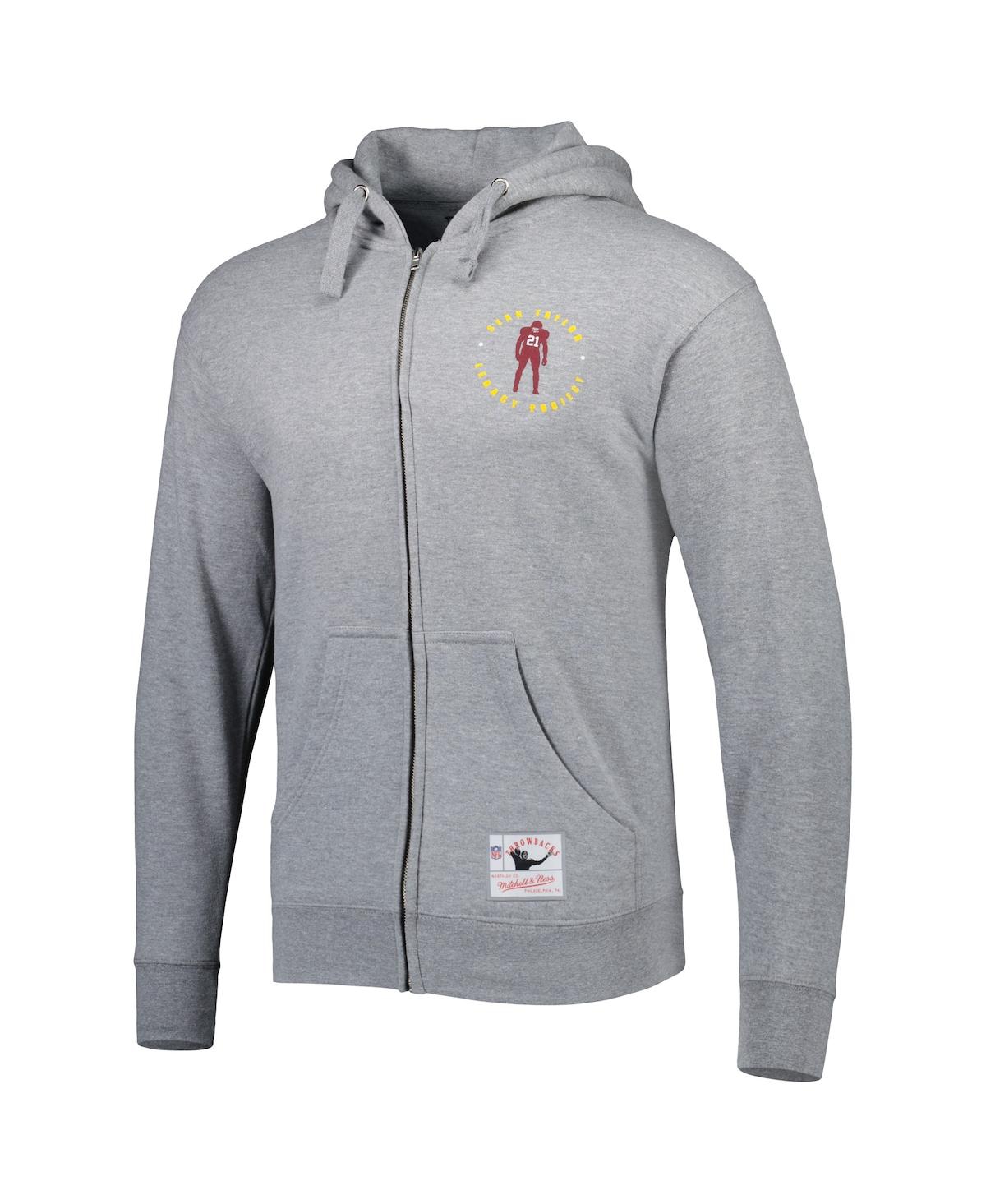 Men's Mitchell & NessWashington Commanders Sean Taylor Legacy Project Full-Zip Hoodie Jacket - Gray