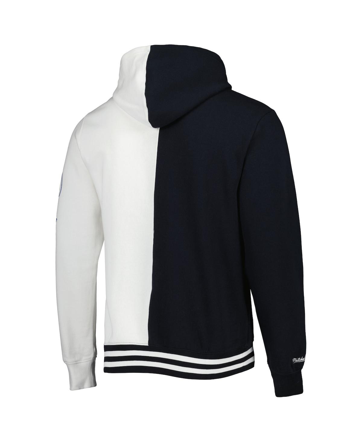 Mitchell & Ness Men's  Black, White Orlando Magic Hardwood Classics Split Pullover Hoodie In Black,white