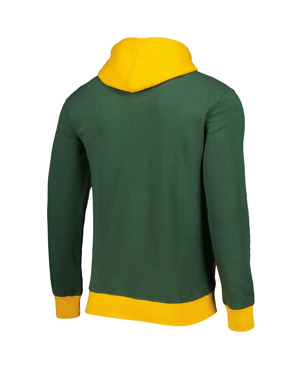Mitchell & Ness Men's  Green Green Bay Packers Big Face 5.0 Pullover Hoodie In Green