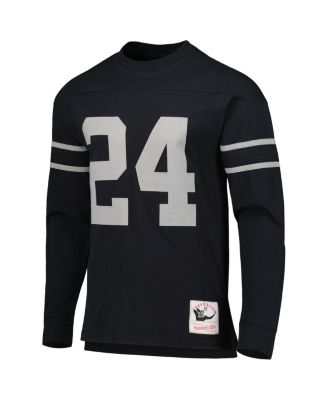 Men's Charles Woodson Black Oakland Raiders Retired Player Name and Number Long Sleeve Top