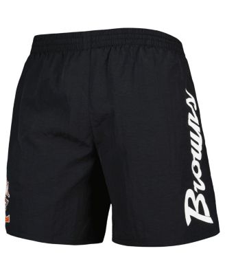 Men's Black Cleveland Browns Team Essentials Nylon Shorts