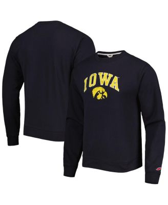 Men's Black Iowa Hawkeyes 1965 Arch Essential Pullover Sweatshirt