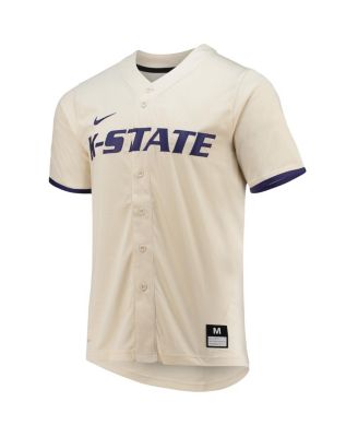 Men's Natural Kansas State Wildcats Replica Baseball Jersey