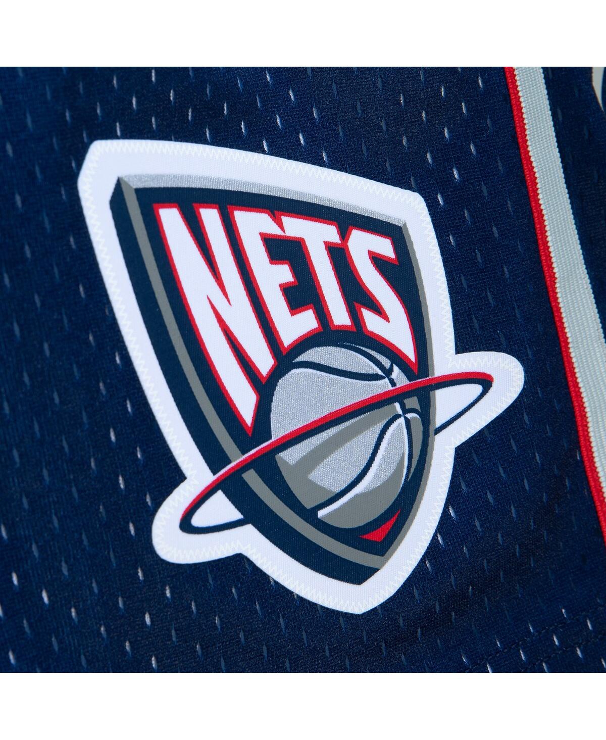 Mitchell & Ness Men's  Gray, Blue New Jersey Nets 2006/07 Hardwood Classics Fadeaway Reload 3.0 Swing In Gray,blue