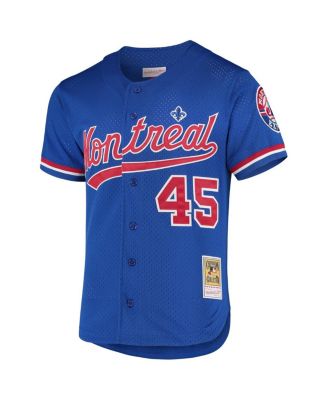 Men's Pedro Martinez Blue Montreal Expos 1997 Cooperstown Collection Mesh Batting Practice Jersey