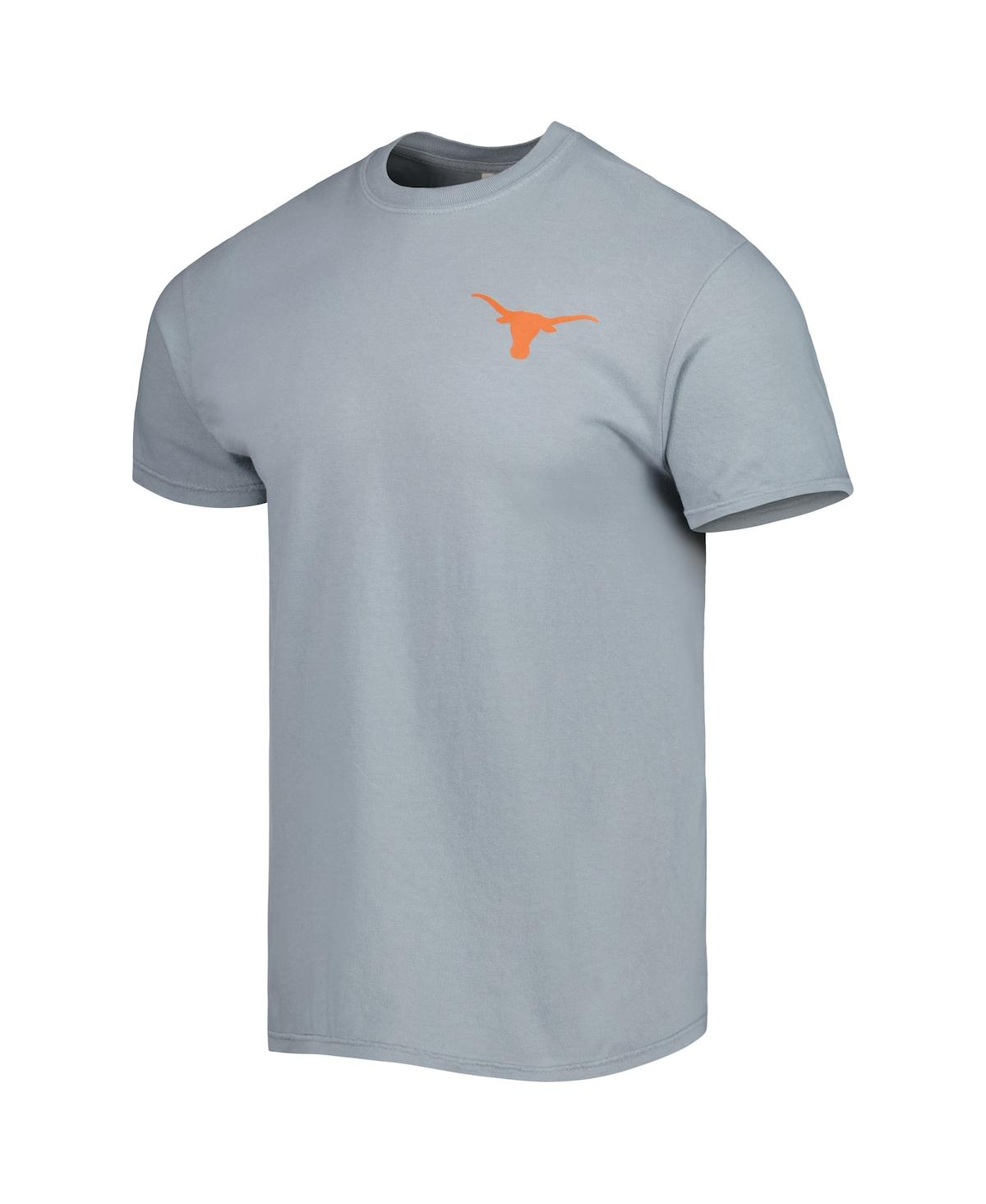 Shop Image One Men's Gray Texas Longhorns Hyperlocal Flag T-shirt