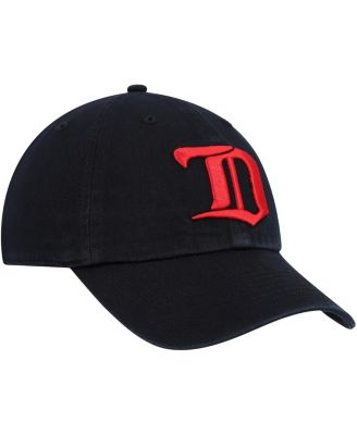 Men's Black Detroit Red Wings Clean Up Adjustable Hat