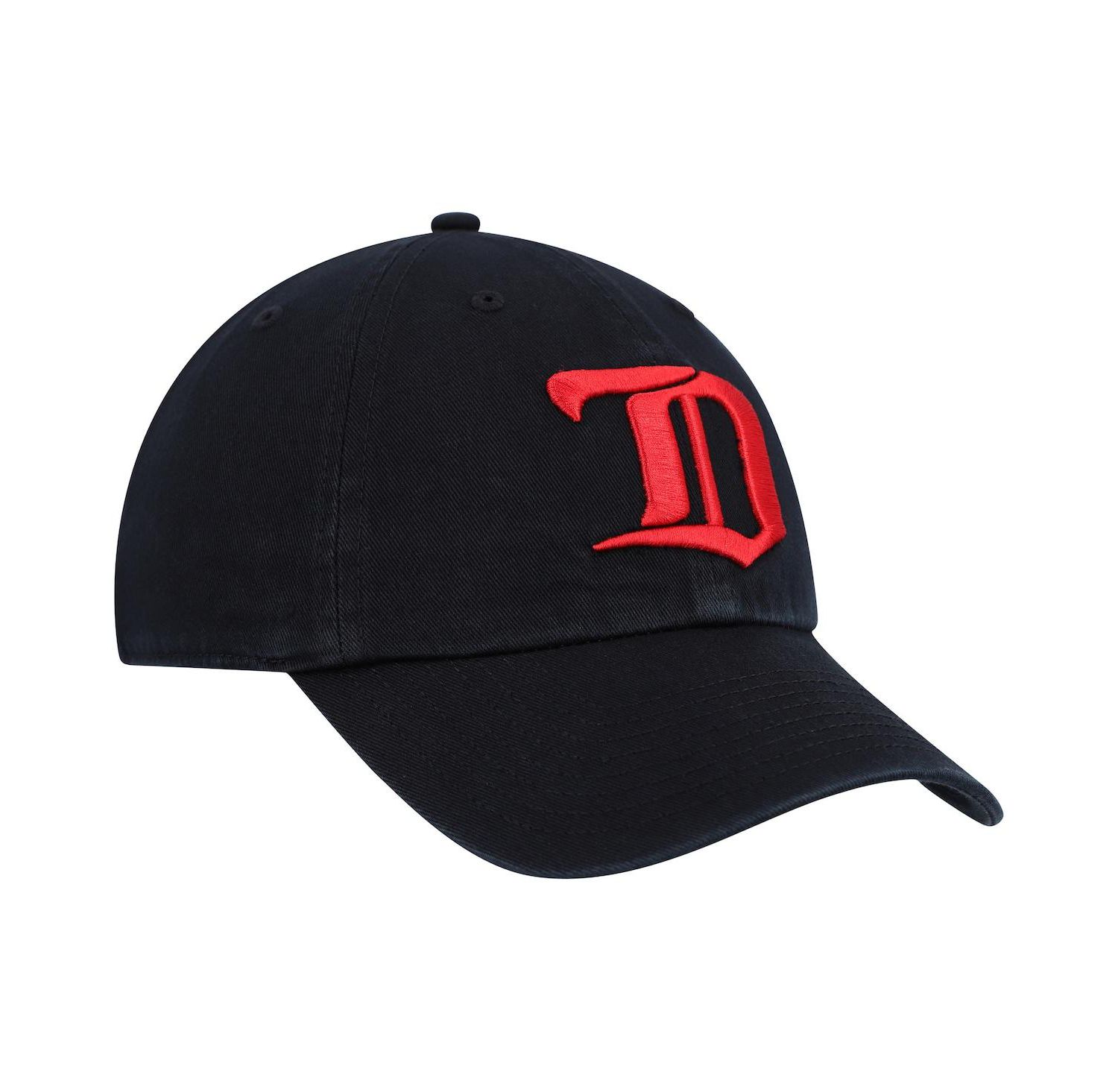 Men's Black Detroit Red Wings Clean Up Adjustable Hat