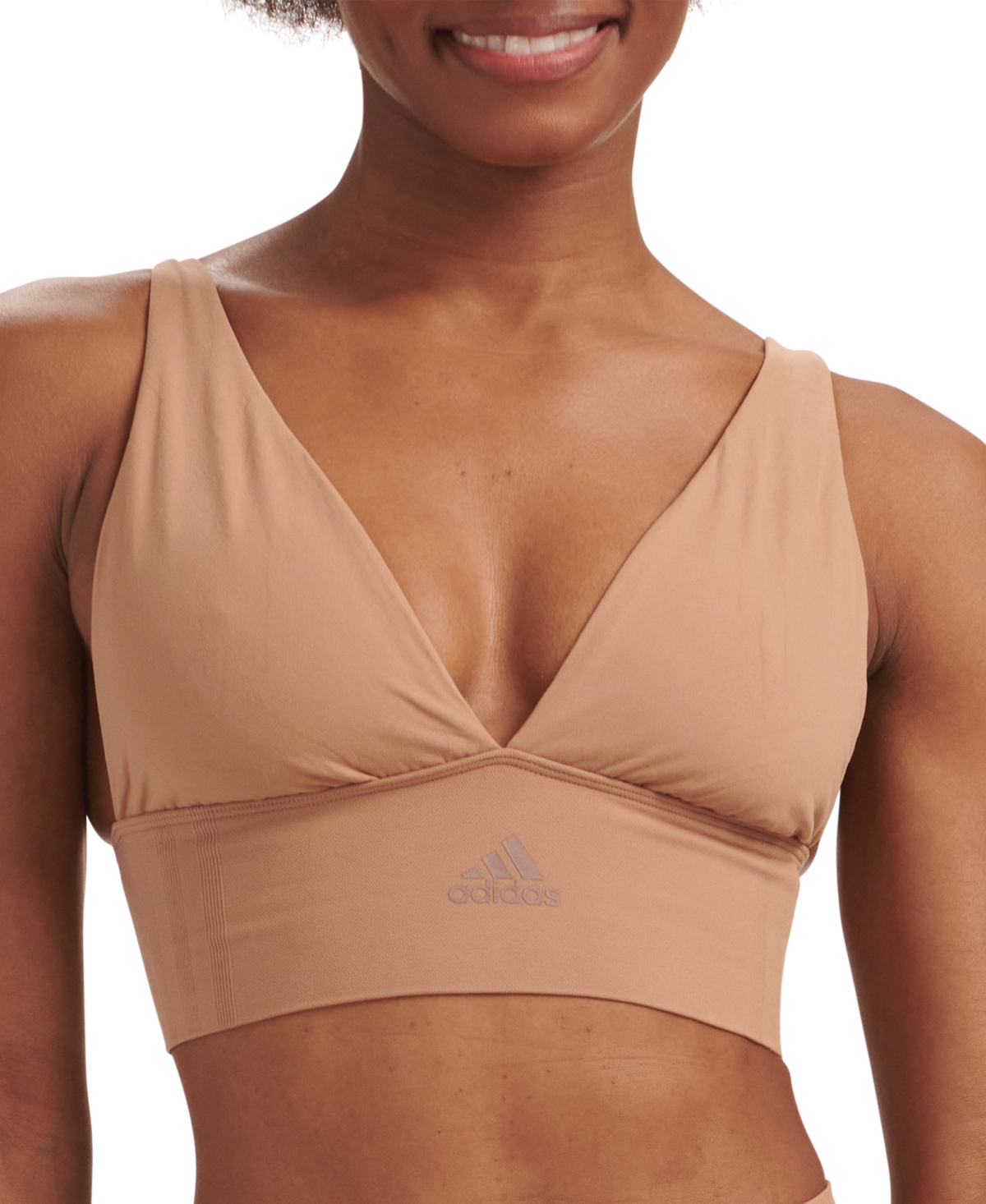 adidas Intimates Women's Longline Plunge Light Support Bra