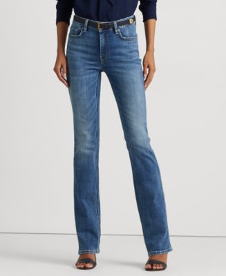Lauren Ralph Lauren Petite High-Rise Boot Jeans - Macy's
