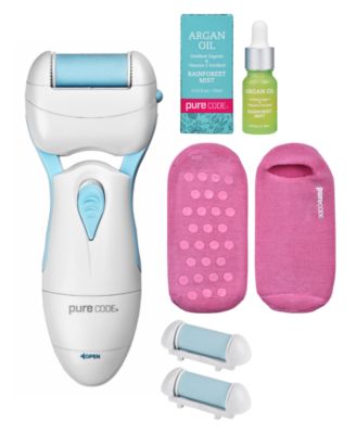 Purecode 3 Step Pedicare with Rainforest Mist Argan Oil Set, Socks 6-9, 4 Piece, Created For Macy's - Pink