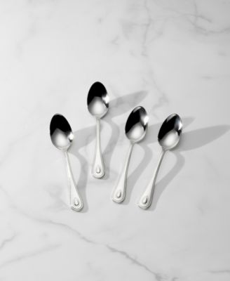 French Perle Dinner Spoons, Set of 4