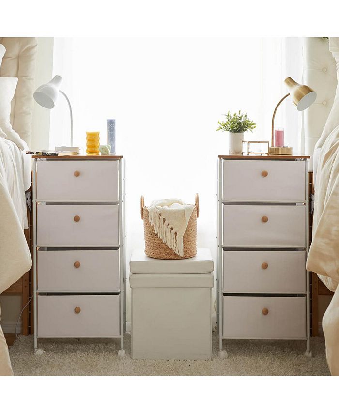Dormify 4Drawer Storage Cart on Wheels & Reviews Cleaning
