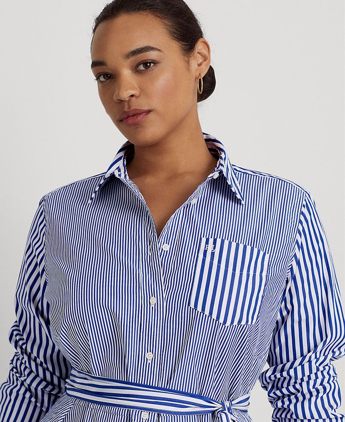 Lauren Ralph Lauren Plus Size Striped ALine Shirtdress & Reviews