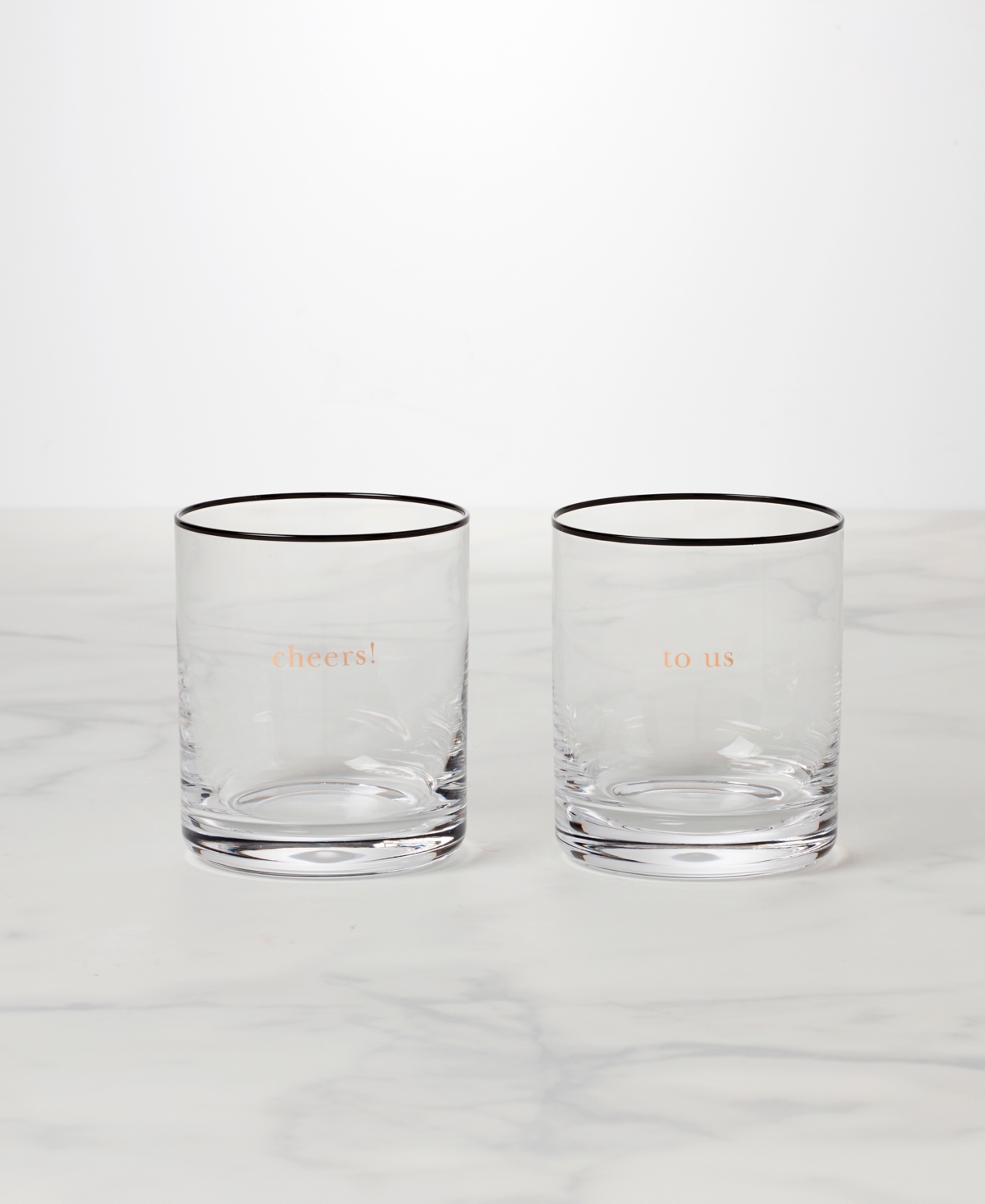 Kate Spade Cheers to Us Double Old Fashioned Glasses Set, 2 Piece