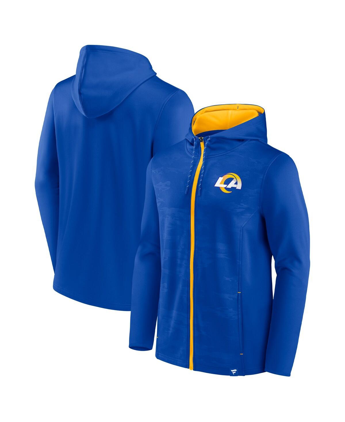 Men's Fanatics Gold Los Angeles Rams Ball Carrier Full-Zip Hoodie - Gold