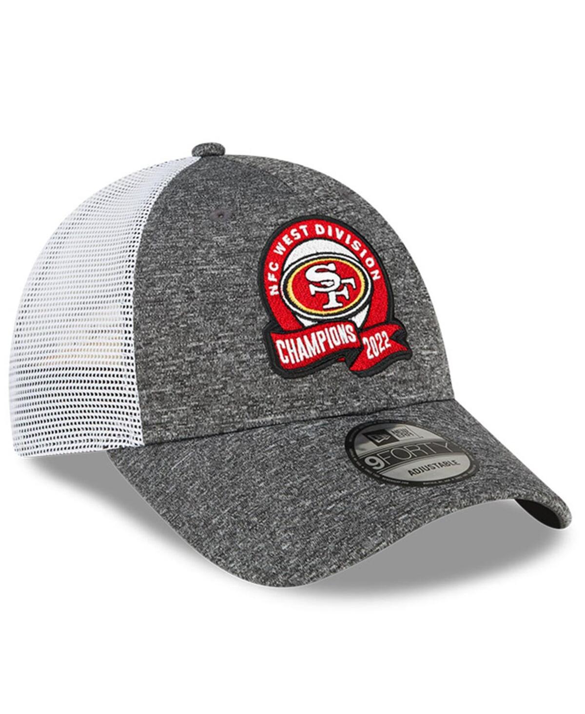 Men's New EraSan Francisco 49ers 2022 Nfc West Division Champions Locker Room 9FORTY Adjustable Hat - Heather Gray