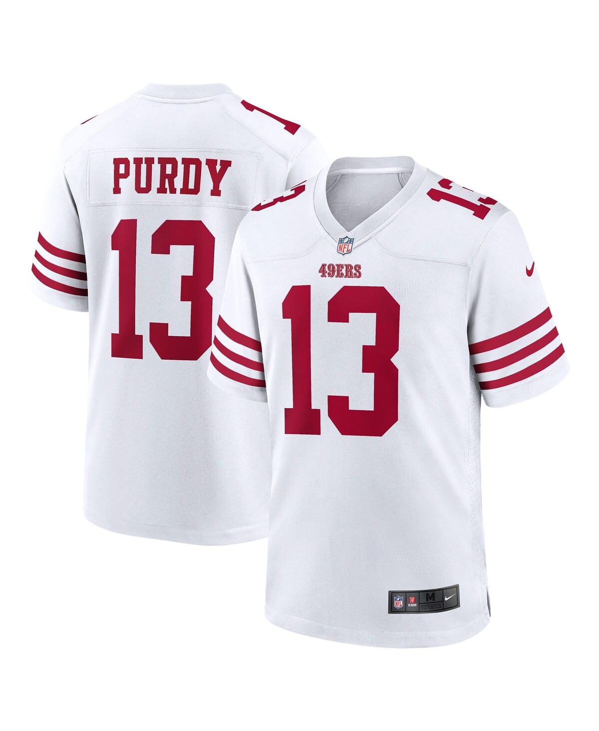 Men's Nike Brock PurdySan Francisco 49ers Game Player Jersey - White