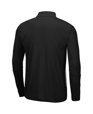Men's Heather Gray, Black North Dakota Prospect Quarter-Zip Jacket