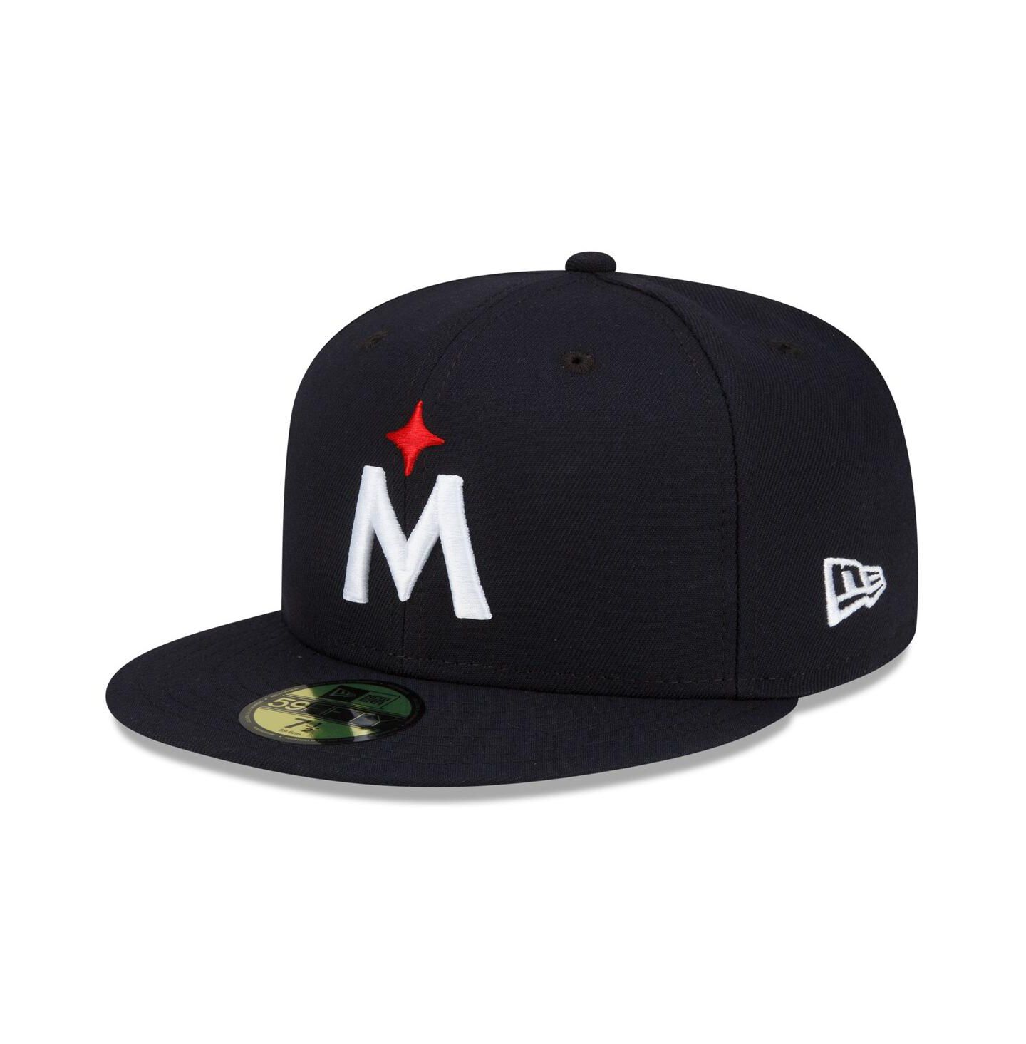 Мужская кепка New Era Navy Minnesota Twins 2023 Authentic Collection Road 59FIFTY Fitted Hat — фото 5