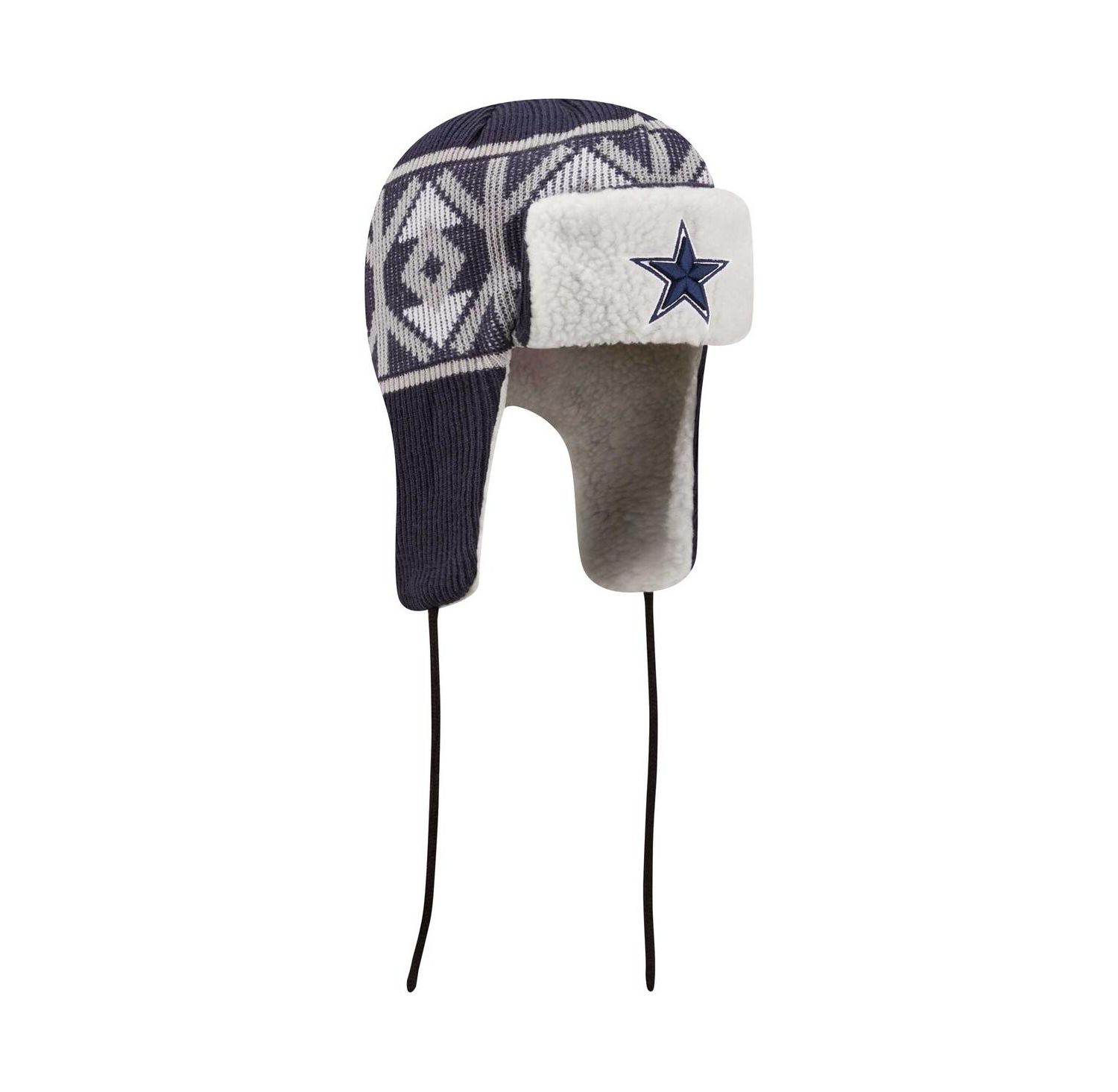 Men's Navy Dallas Cowboys Knit Trapper Hat
