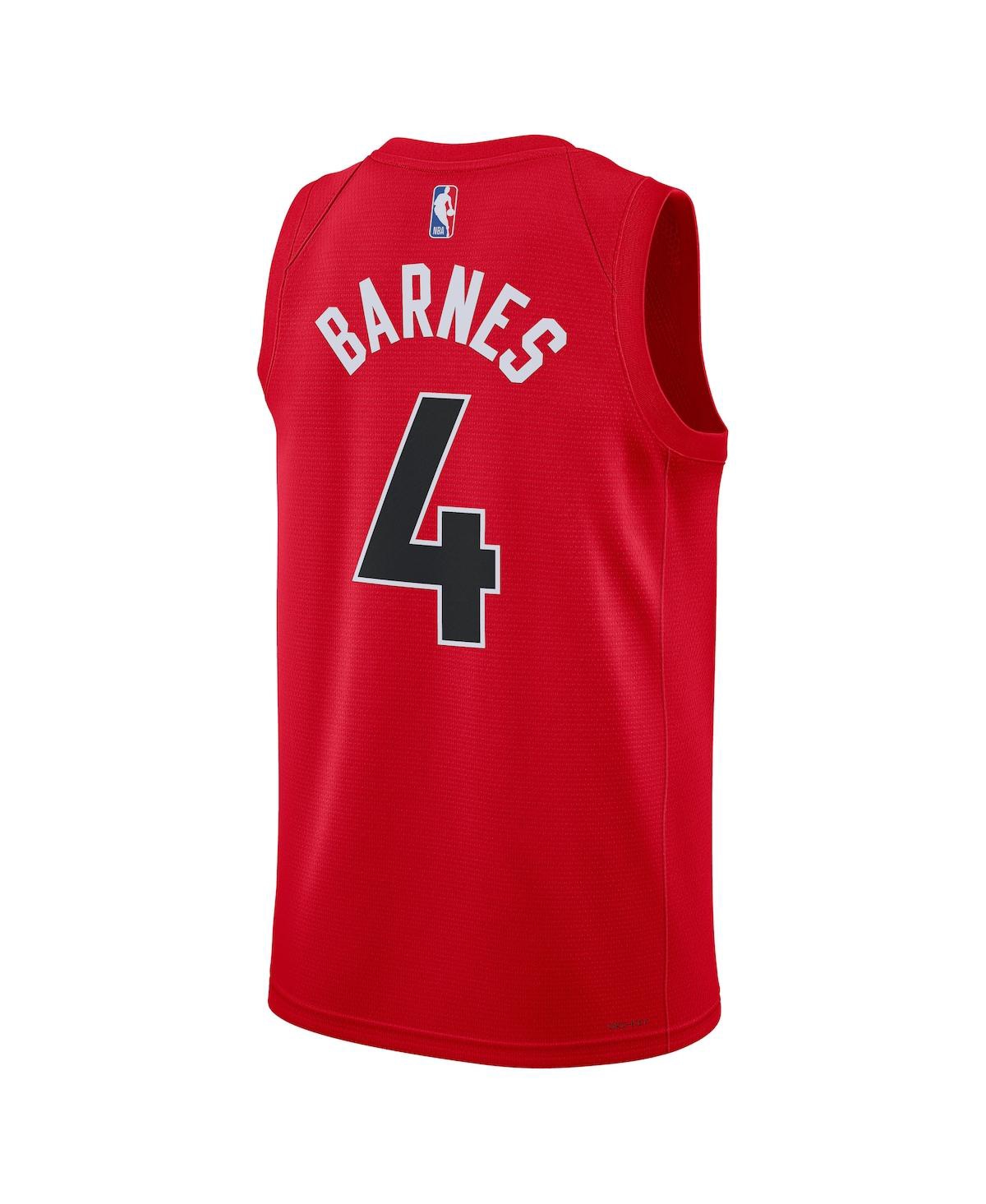 Men's and Women's Nike Scottie BarnesToronto Raptors Swingman Jersey - Icon Edition - Red