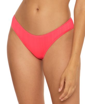 Becca - Women's Moon Ridge Ribbed Hipster Bikini Bottoms