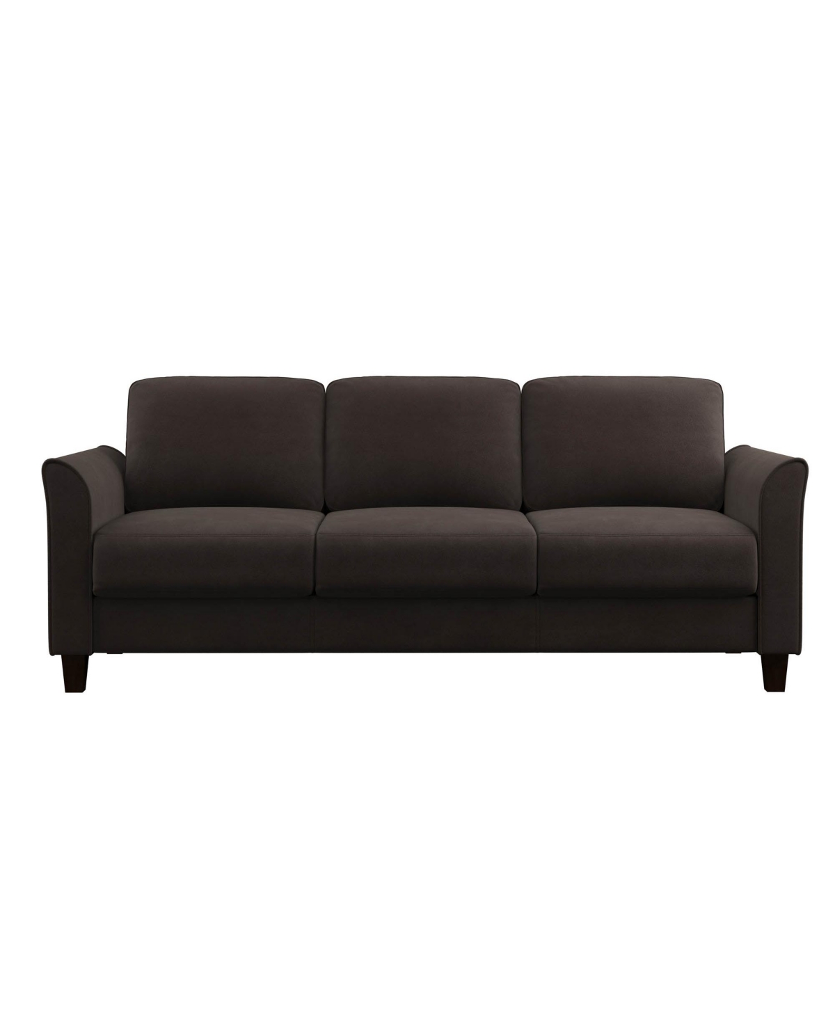 Lifestyle Solutions Wilshire Sofa With Curved Arms In Coffee