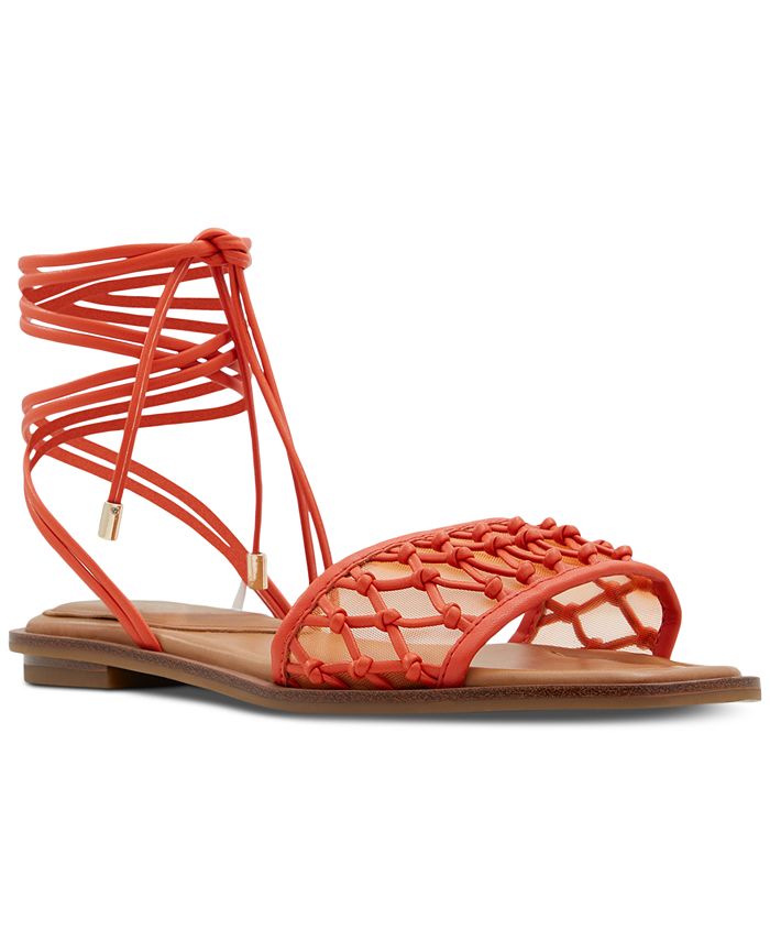 ALDO Women's Seazen Ankle-Tie Flat Sandals
