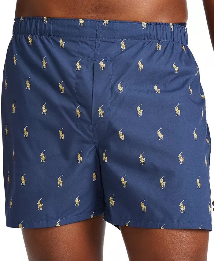 Men's 3-Pack Classic Woven Cotton Boxers - thumbnail 3