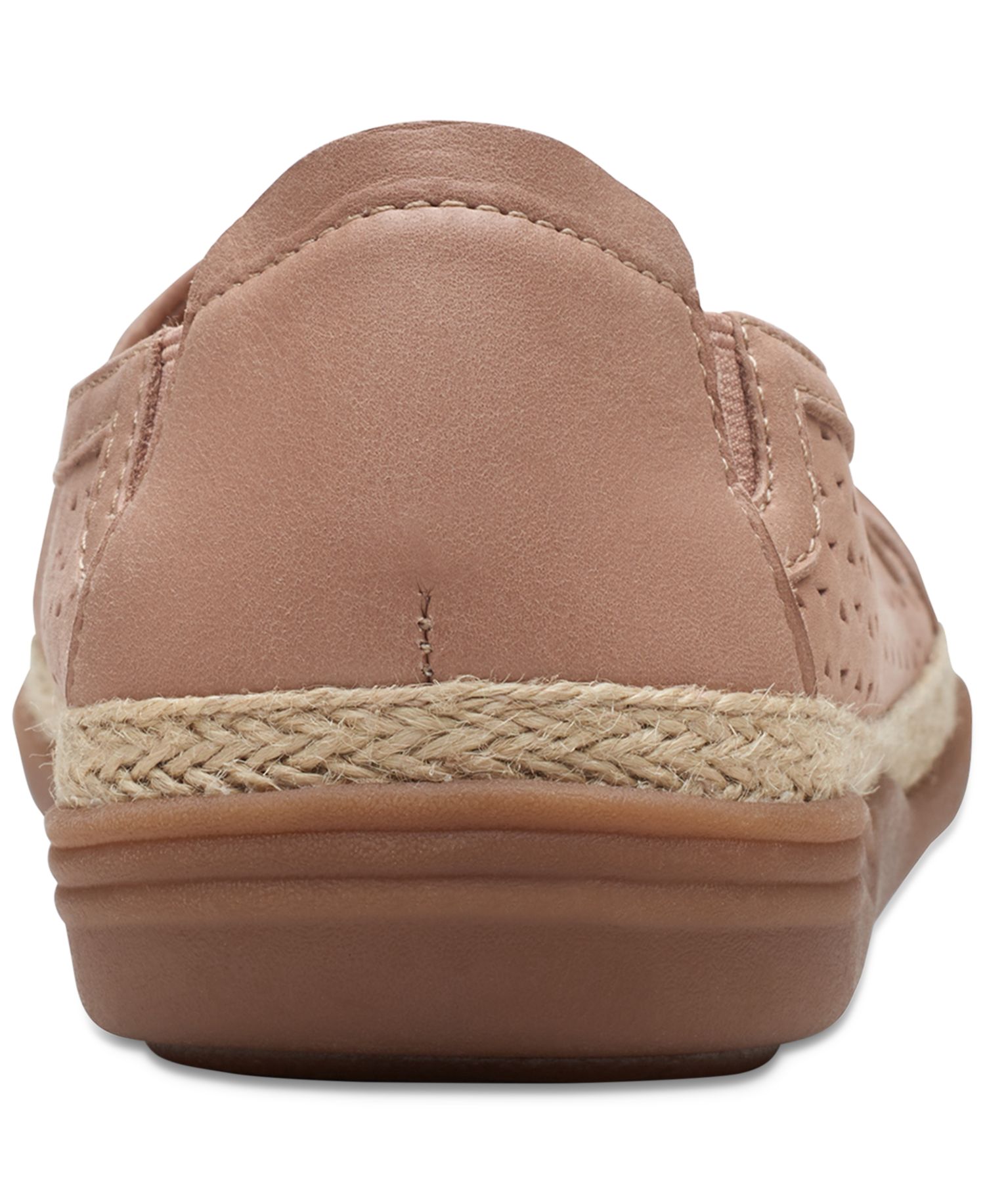 Slip-On Espadrille Leather Flats