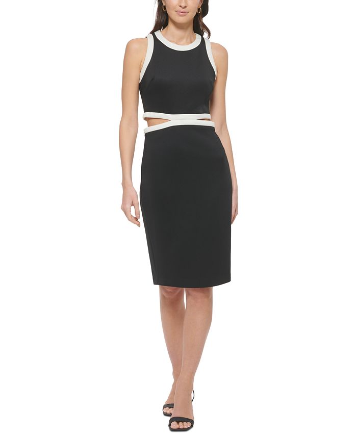 Calvin Klein Women s Colorblocked Cutout Sheath Dress Macy s